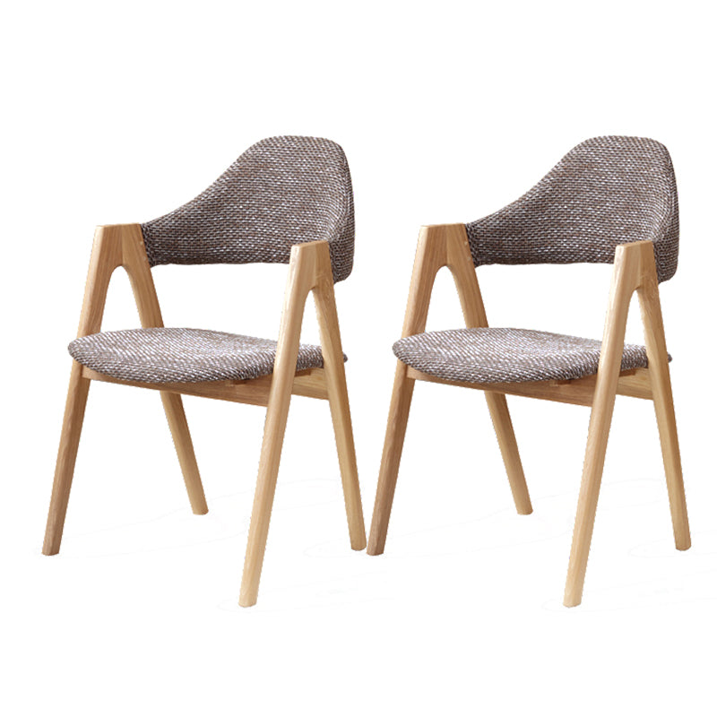 Kitchen Chairs Modern Solid Wood Armless Chairs for Dining Room