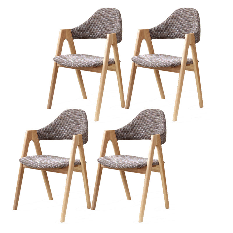 Kitchen Chairs Modern Solid Wood Armless Chairs for Dining Room