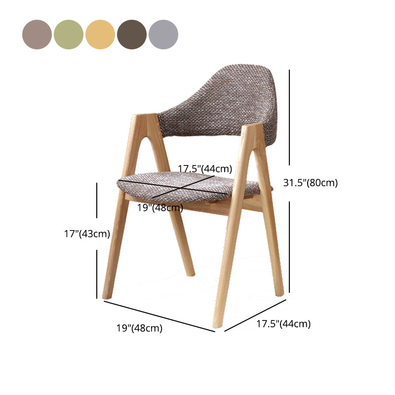 Kitchen Chairs Modern Solid Wood Armless Chairs for Dining Room