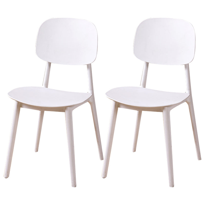Modern Style Side Chair Plastic Open Back Dining Side Chair for Indoor