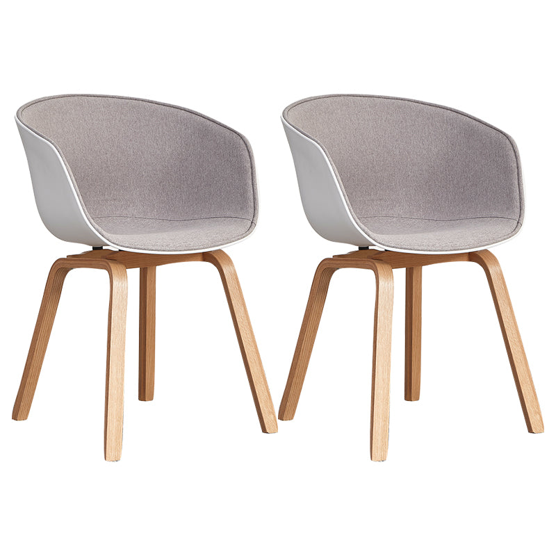 Arm Dining Chairs Modern Style Wooden Side Chairs for Dining Room