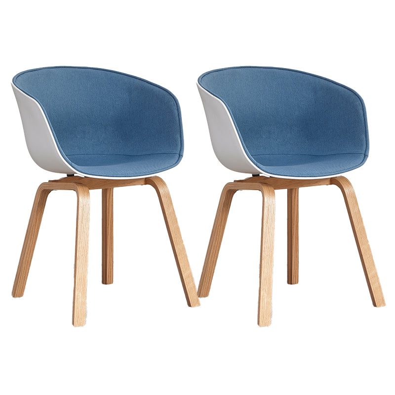 Arm Dining Chairs Modern Style Wooden Side Chairs for Dining Room