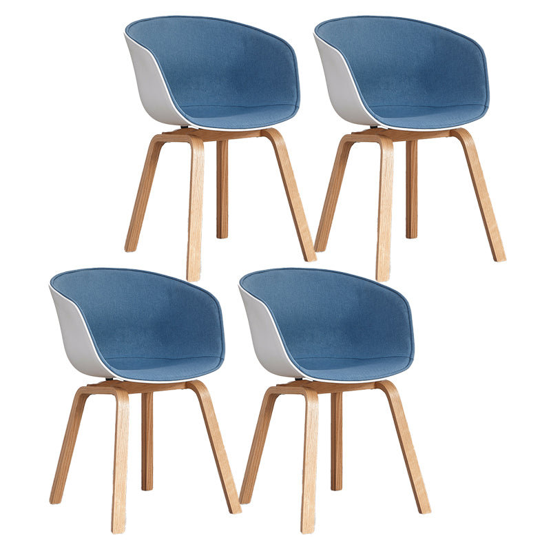Arm Dining Chairs Modern Style Wooden Side Chairs for Dining Room