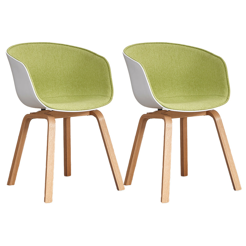 Arm Dining Chairs Modern Style Wooden Side Chairs for Dining Room