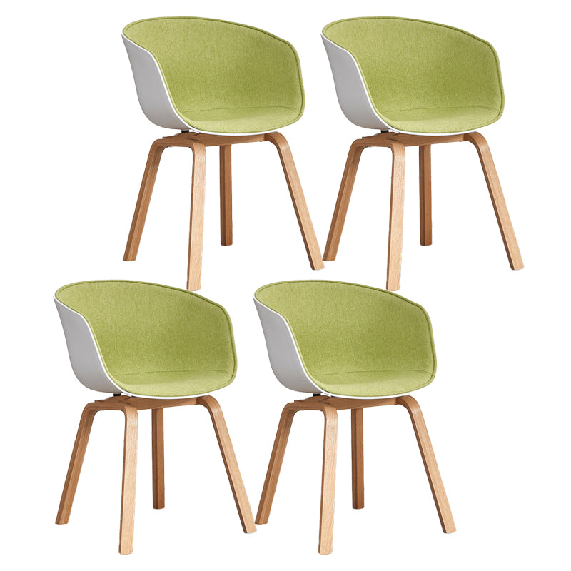 Arm Dining Chairs Modern Style Wooden Side Chairs for Dining Room