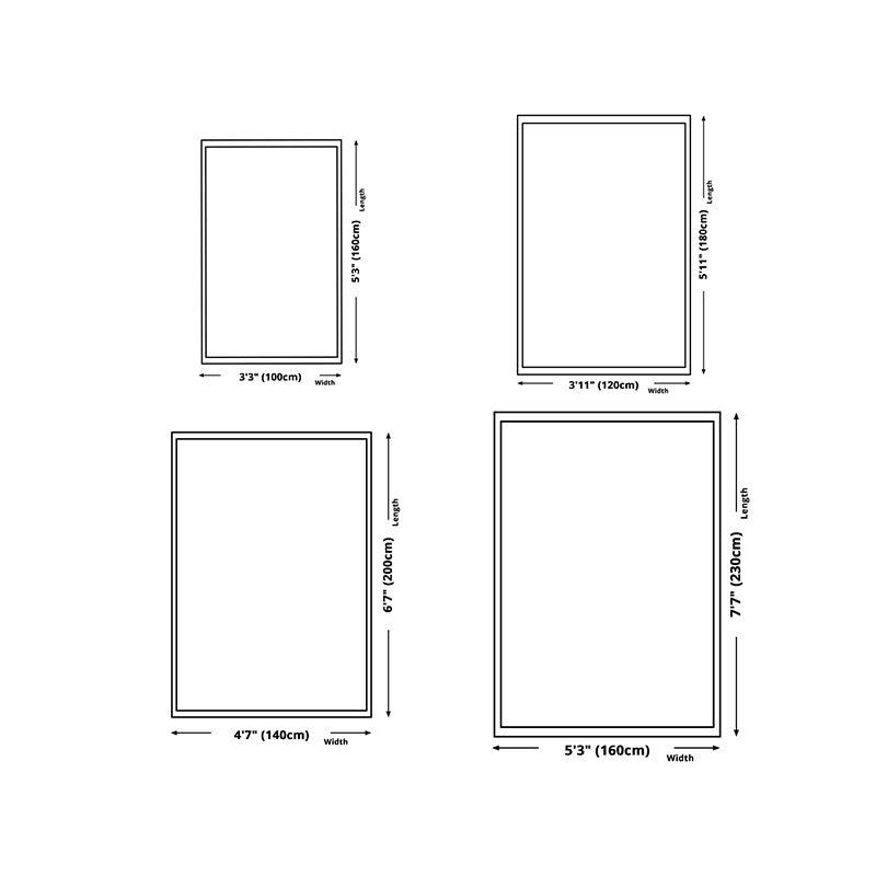 Beige Modern Rug Polyester Striped Rug Non-Slip Backing Rug for Living Room