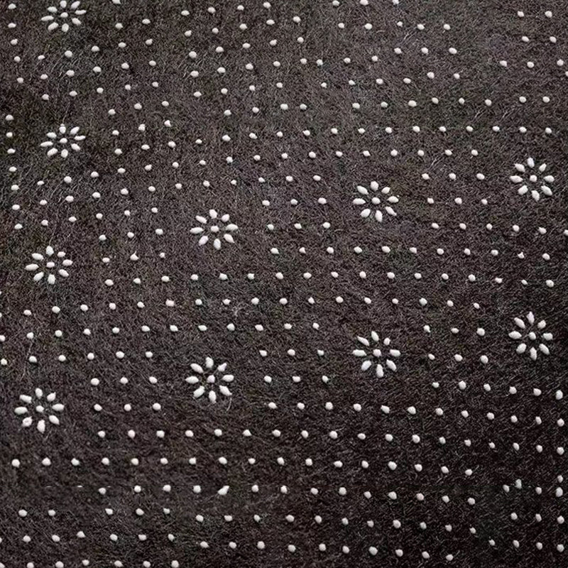 Beige Modern Area Rug Polyester Plant Rug Stain Resistant Rug for Living Room