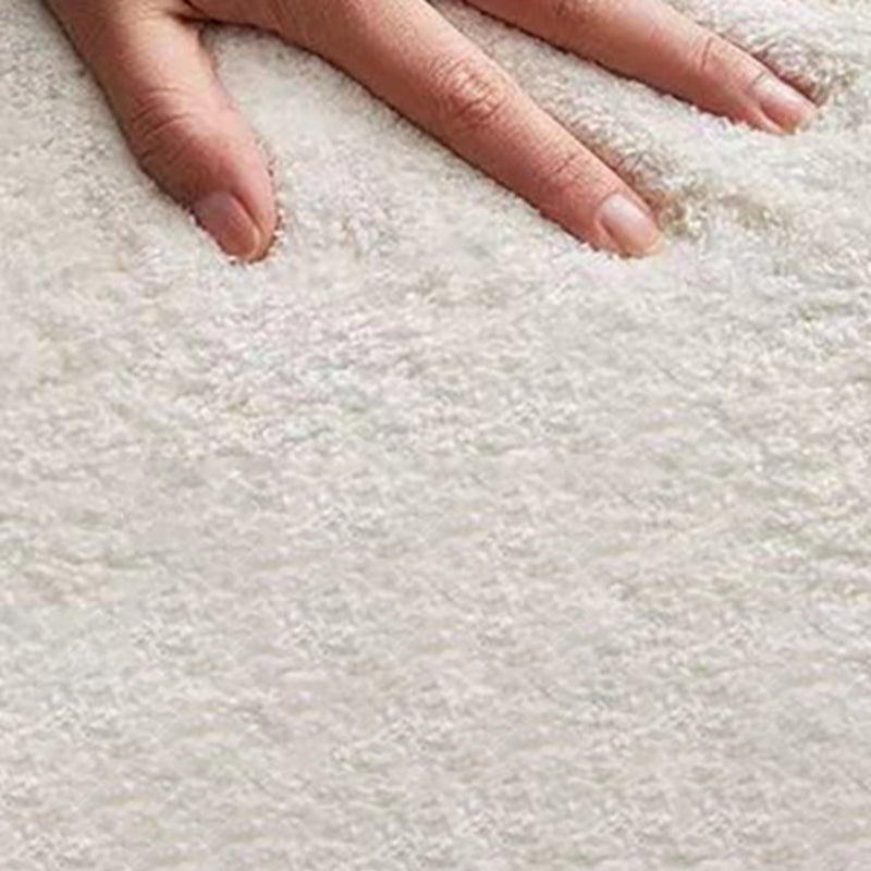 Beige Modern Area Rug Polyester Plant Rug Stain Resistant Rug for Living Room