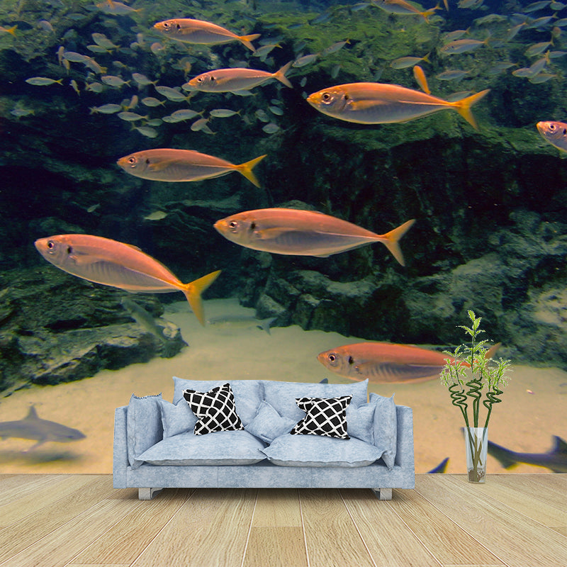 Undersea Environment Friendly Photography Wall Mural Drawing Room Wallpaper