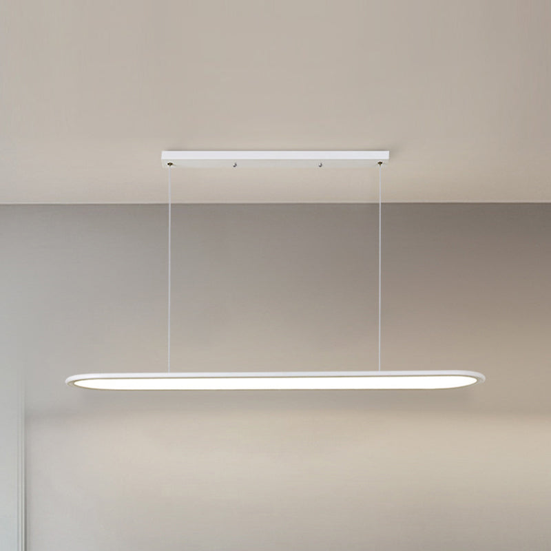 Versatile Ultrathin Island Pendant Lamp Minimalist Metal Dining Room LED Flush Mount Light