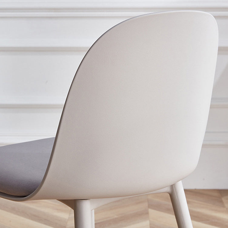 Modern Style Side Chair Plastic Upholstered Dining Side Chair for Indoor