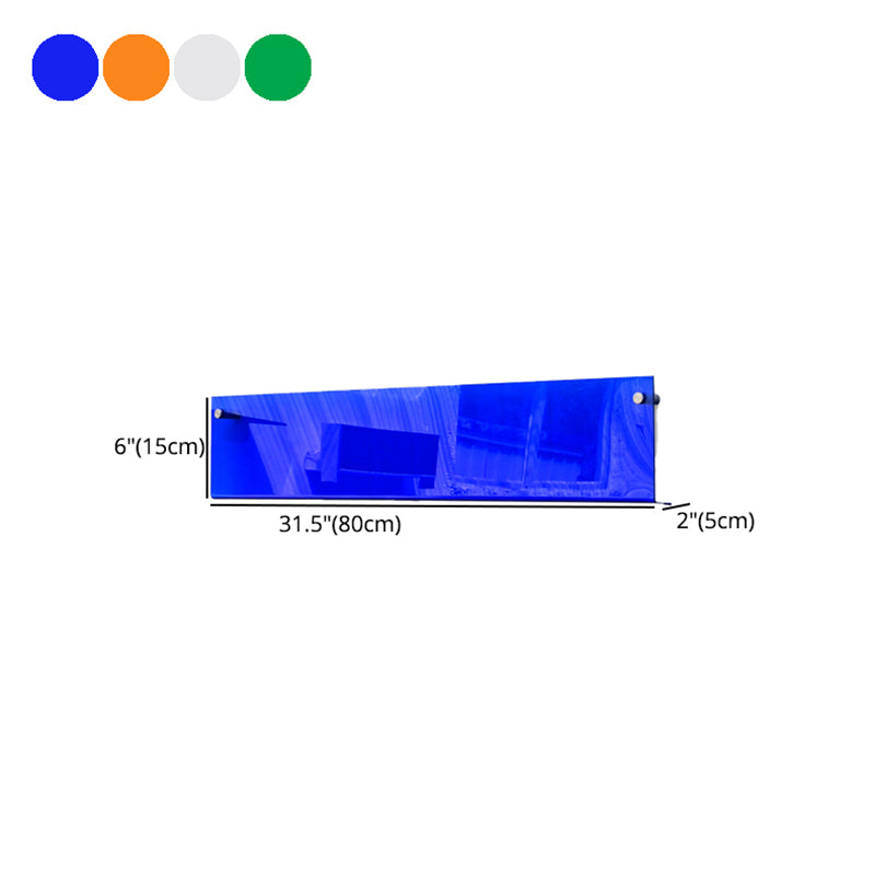 Scandinavian Floating Bookcase Acrylic Closed Back Bookshelf