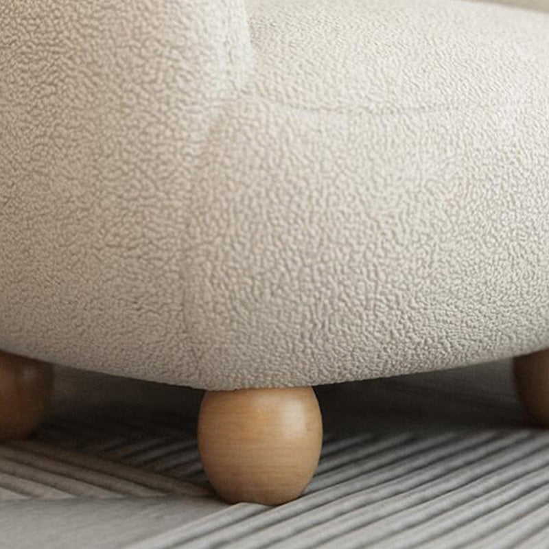 Wool Chair Arms Included Basic Four Legs Chair for Living Room