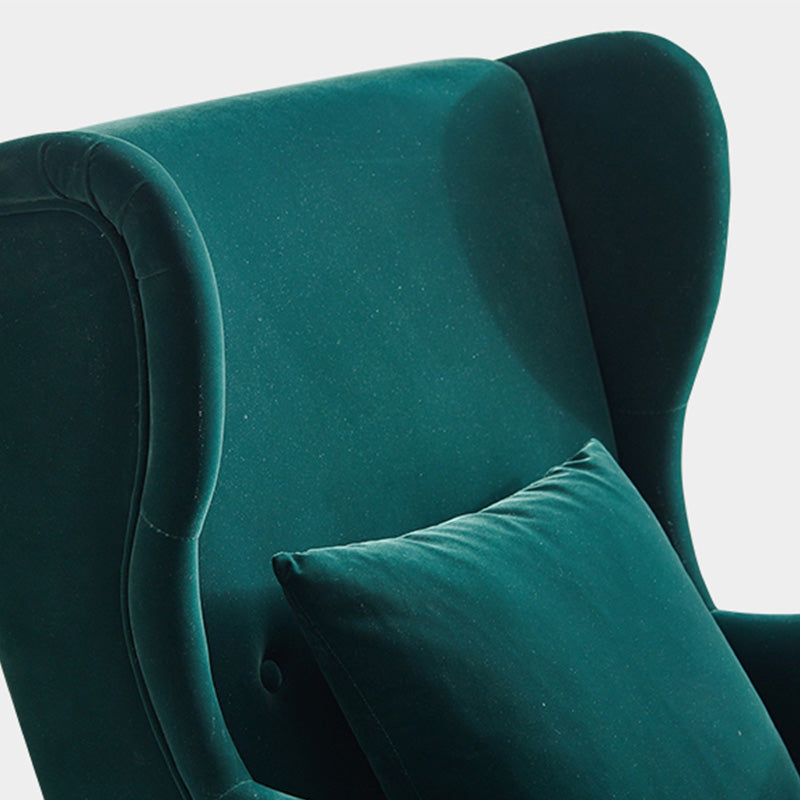 Tufted Back Wingback Chair Rolled Arms Accent Chair, 37.80" W √ó 32.28" L √ó 39.76" H