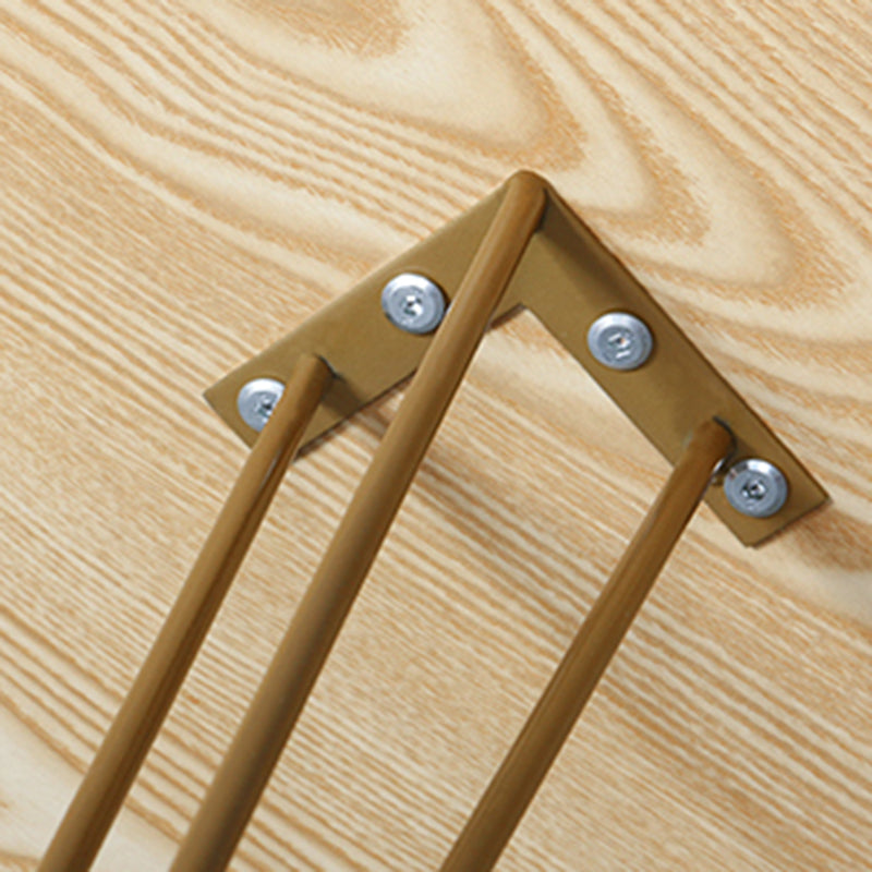 3 Legs Steel End Table Wood Round Side Table for Loving Room