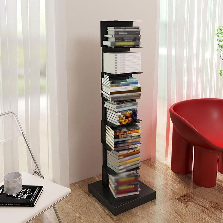 Closed Back Bookshelf Contemporary Style Invisible Bookcase for Study Room