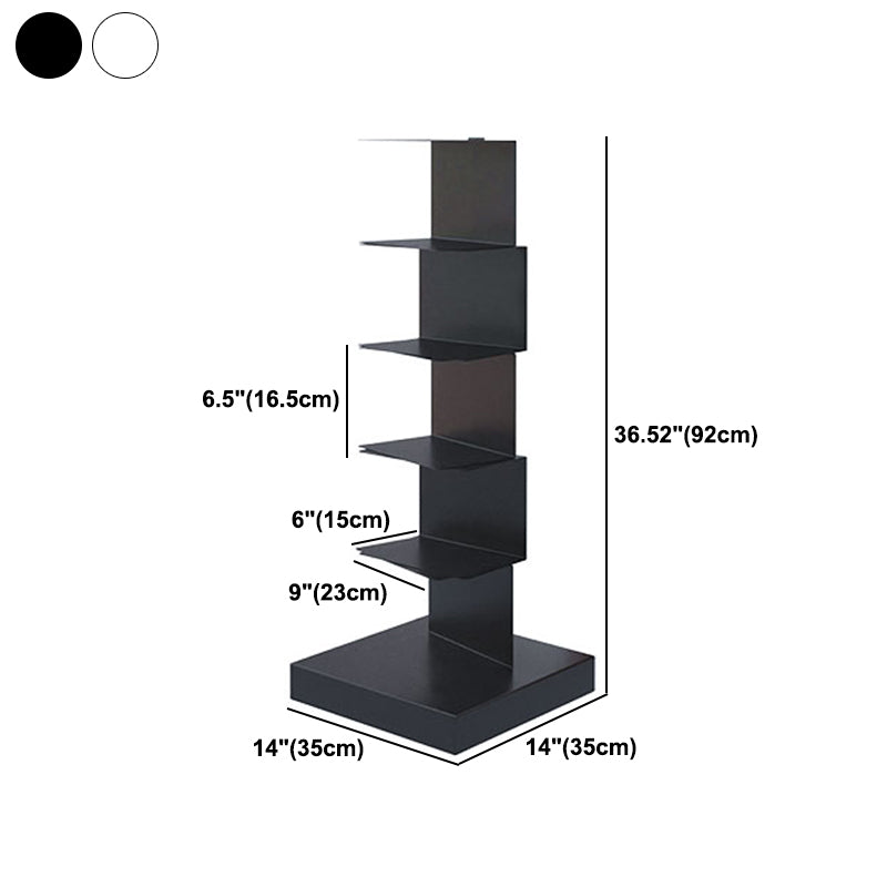 Closed Back Bookshelf Contemporary Style Invisible Bookcase for Study Room
