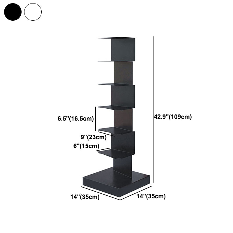 Closed Back Bookshelf Contemporary Style Invisible Bookcase for Study Room