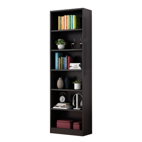 Manufactured Wood Standard Bookshelf Contemporary Closed Back Vertical Bookshelf