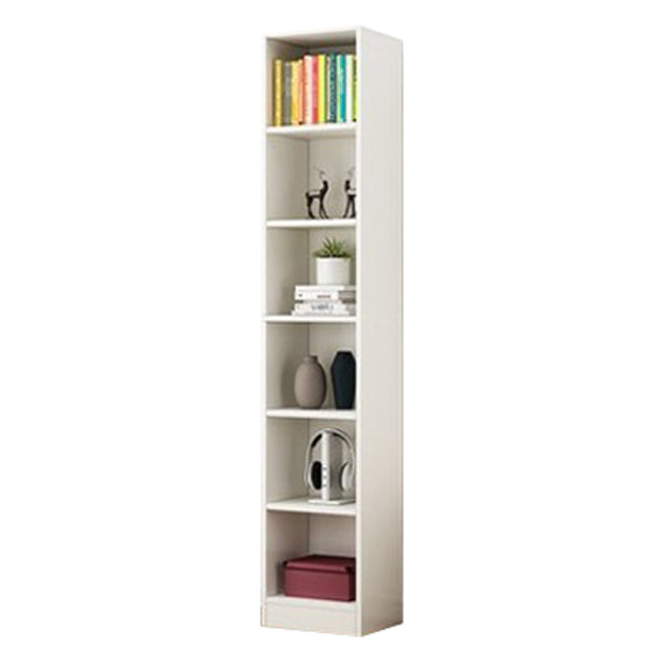 Manufactured Wood Standard Bookshelf Contemporary Closed Back Vertical Bookshelf