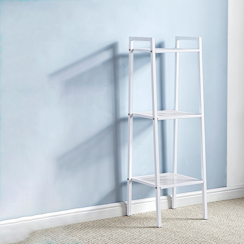 Modern Metal Ladder Bookshelf Vertical Open Bookshelf for Living Room
