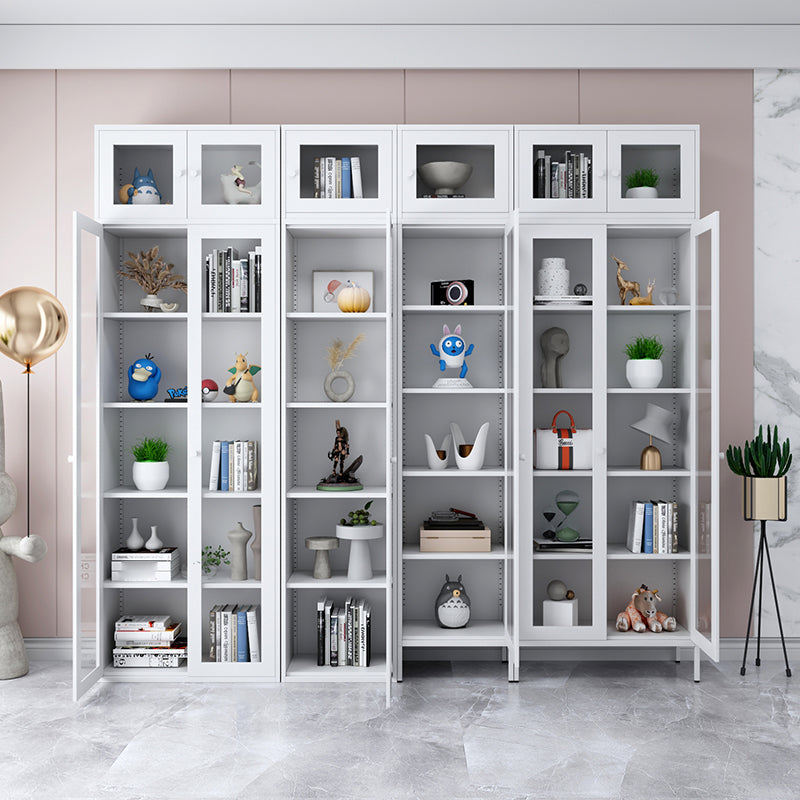 Scandinavian Style Bookcase with Door Shelf Bookcase for Home and Office