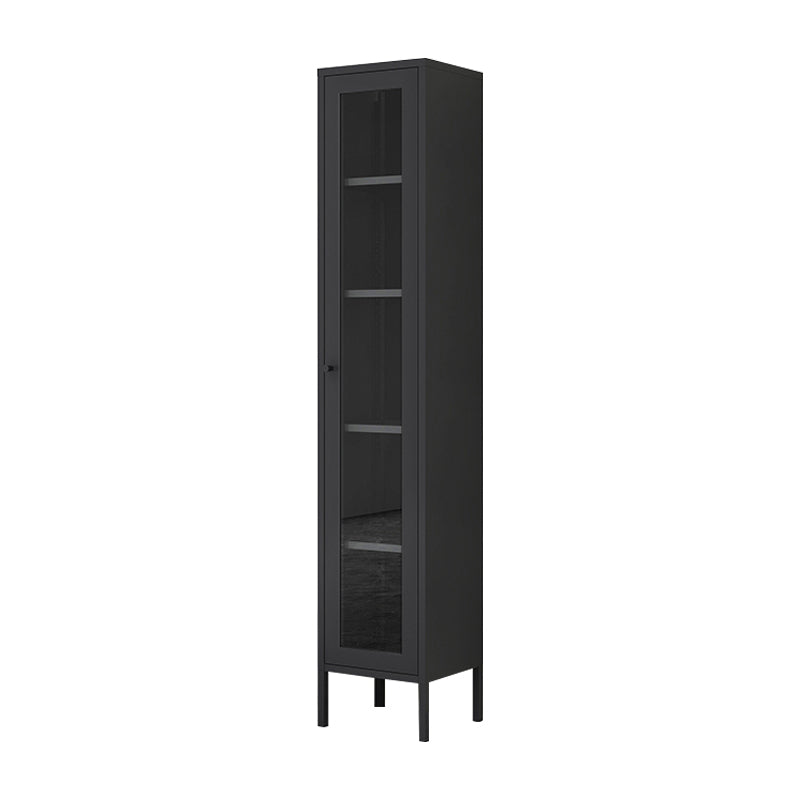 Scandinavian Style Bookcase with Door Shelf Bookcase for Home and Office