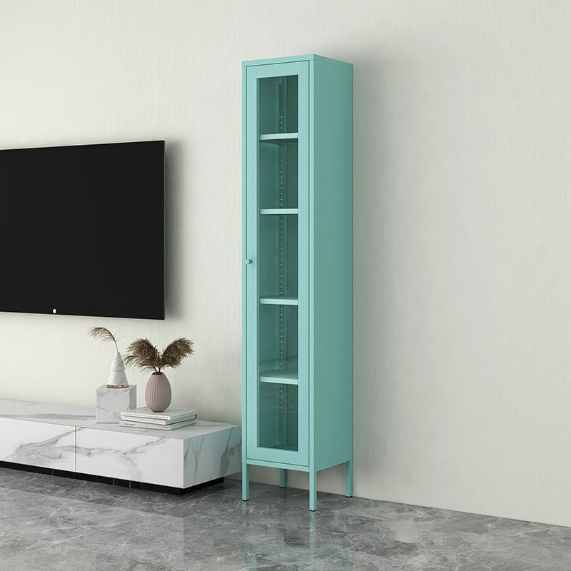 Scandinavian Style Bookcase with Door Shelf Bookcase for Home and Office