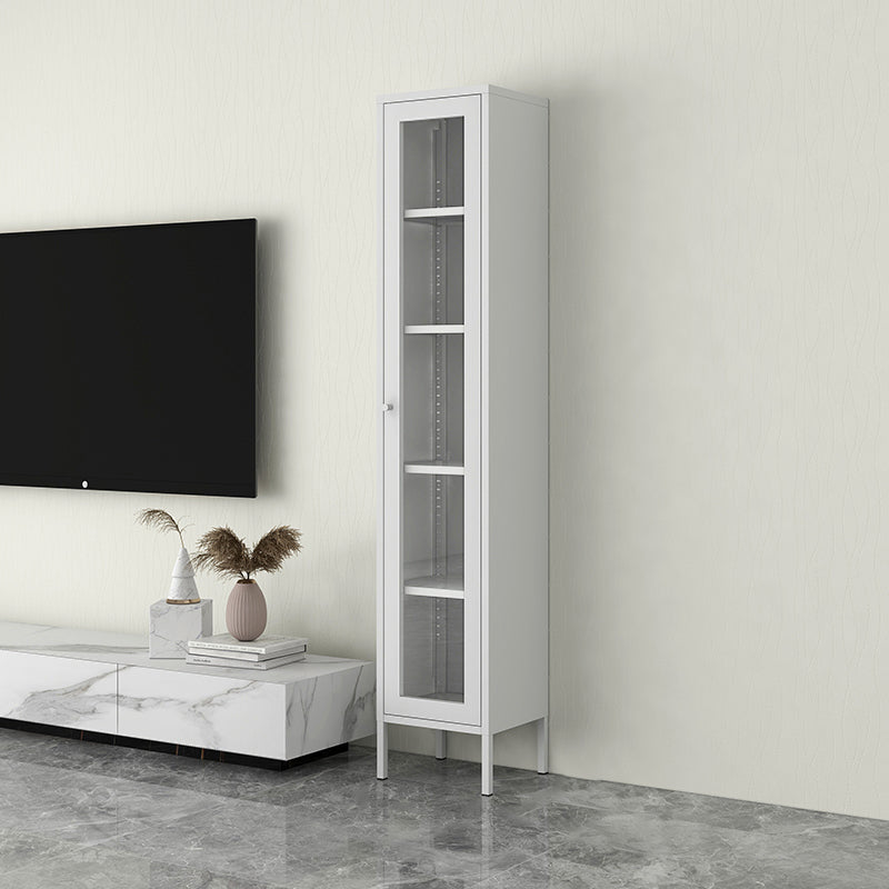 Scandinavian Style Bookcase with Door Shelf Bookcase for Home and Office