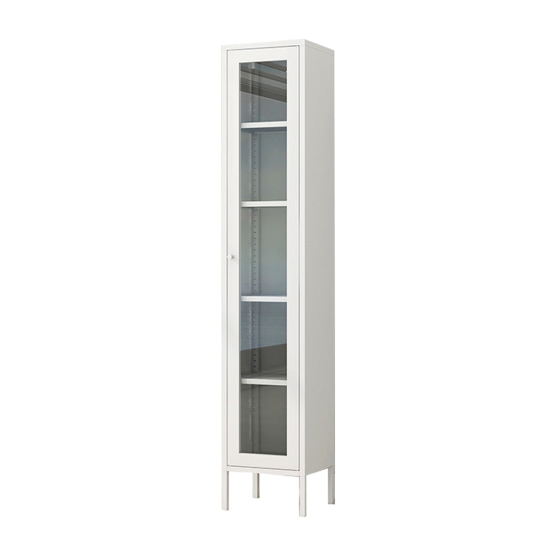 Scandinavian Style Bookcase with Door Shelf Bookcase for Home and Office