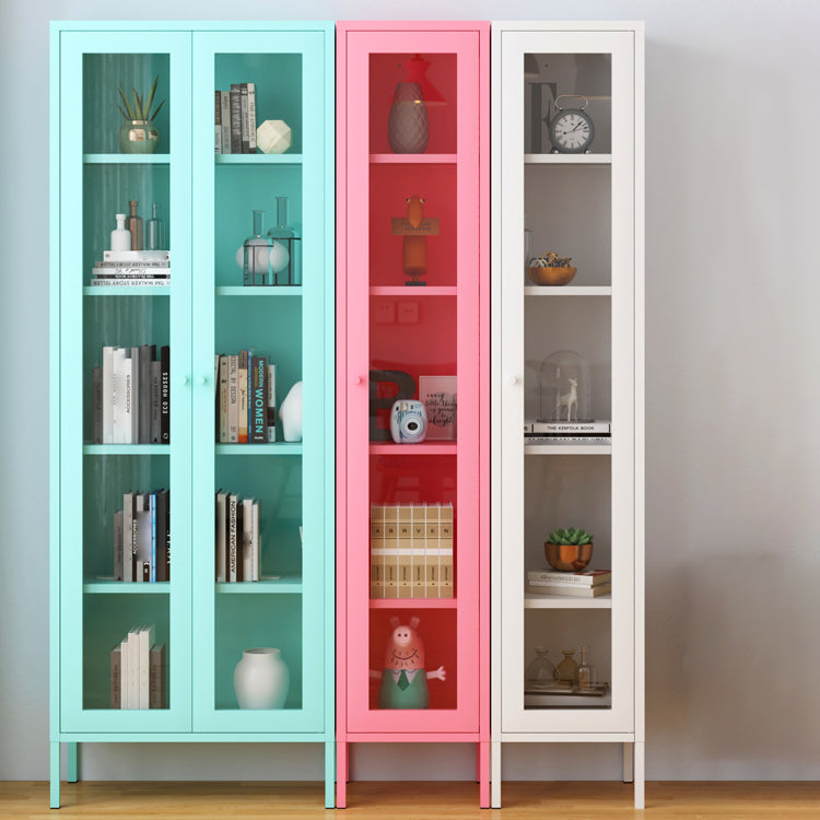 Scandinavian Style Bookcase with Door Shelf Bookcase for Home and Office