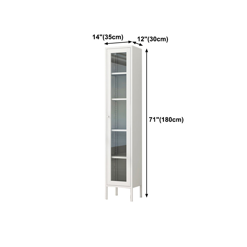 Scandinavian Style Bookcase with Door Shelf Bookcase for Home and Office