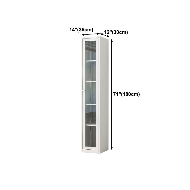 Scandinavian Style Bookcase with Door Shelf Bookcase for Home and Office