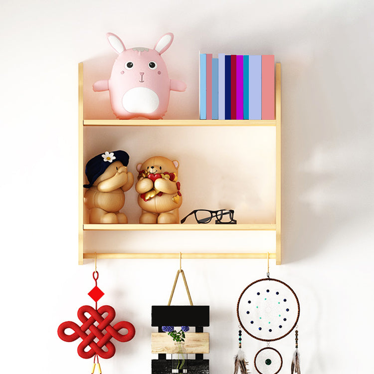 Modern Style Wood Bookshelf Wall Mounted Bookcase for Study Room