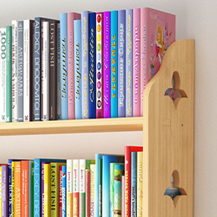 Modern Style Wood Bookshelf Wall Mounted Bookcase for Study Room