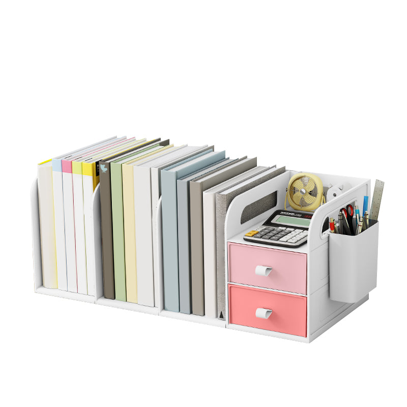 Contemporary Style Bookcase Plastic Bookshelf for Office and Dormitory
