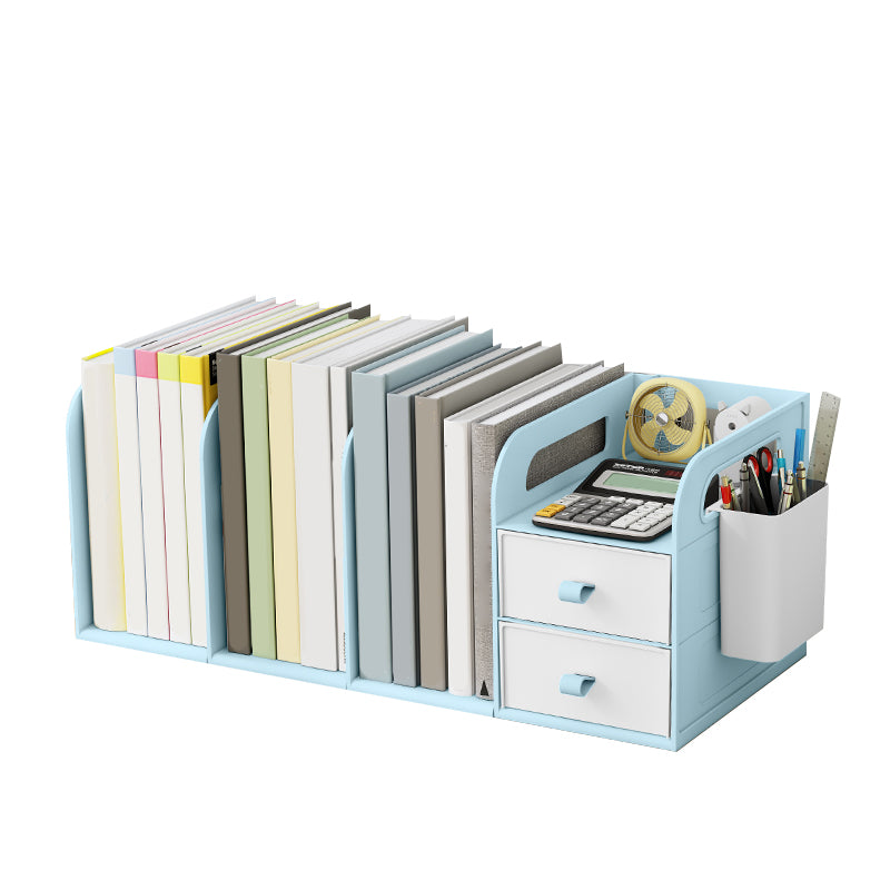 Contemporary Style Bookcase Plastic Bookshelf for Office and Dormitory