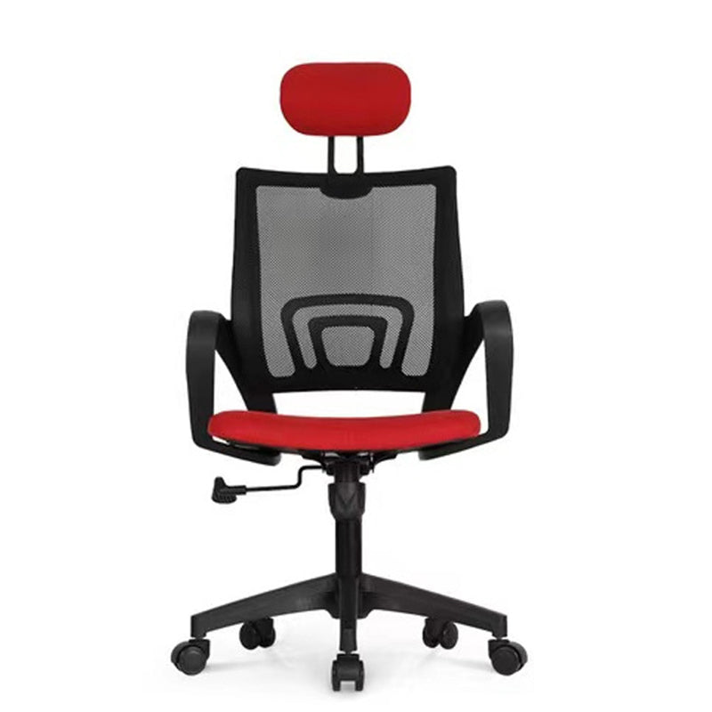 Modern Style Ergonomic Task Chair Tilt Mechanism Office Chair with Fixed Arms