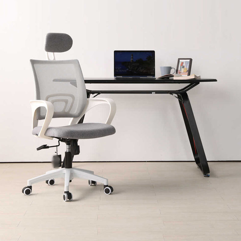 Modern Style Ergonomic Task Chair Tilt Mechanism Office Chair with Fixed Arms