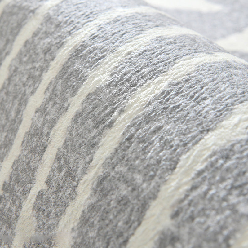 Gray Modern Carpet Polyester Line Carpet Washable Area Carpet for Living Room