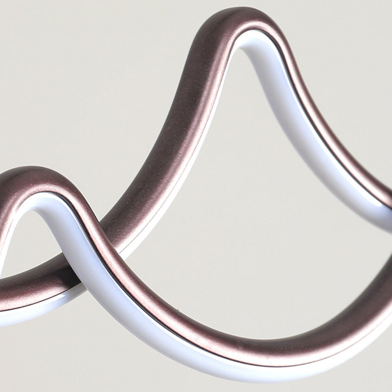 Nordic Aluminum Island Light Linear 2 Lights LED Island Pendant for Dining Room