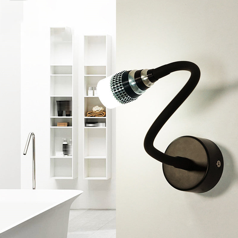 1 Light Geometric Wall Lighting Fixtures Modern Style Metal Wall Mounted Reading Lights