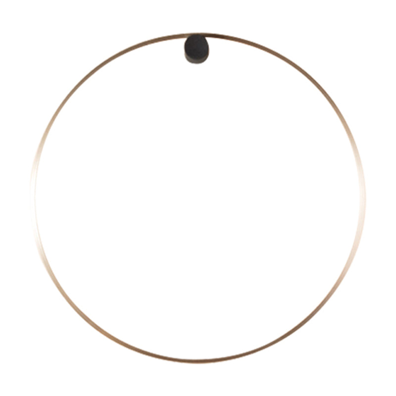 Round Shade Metal Wall Sconce Modern Style 1 Light Wall Mounted Light
