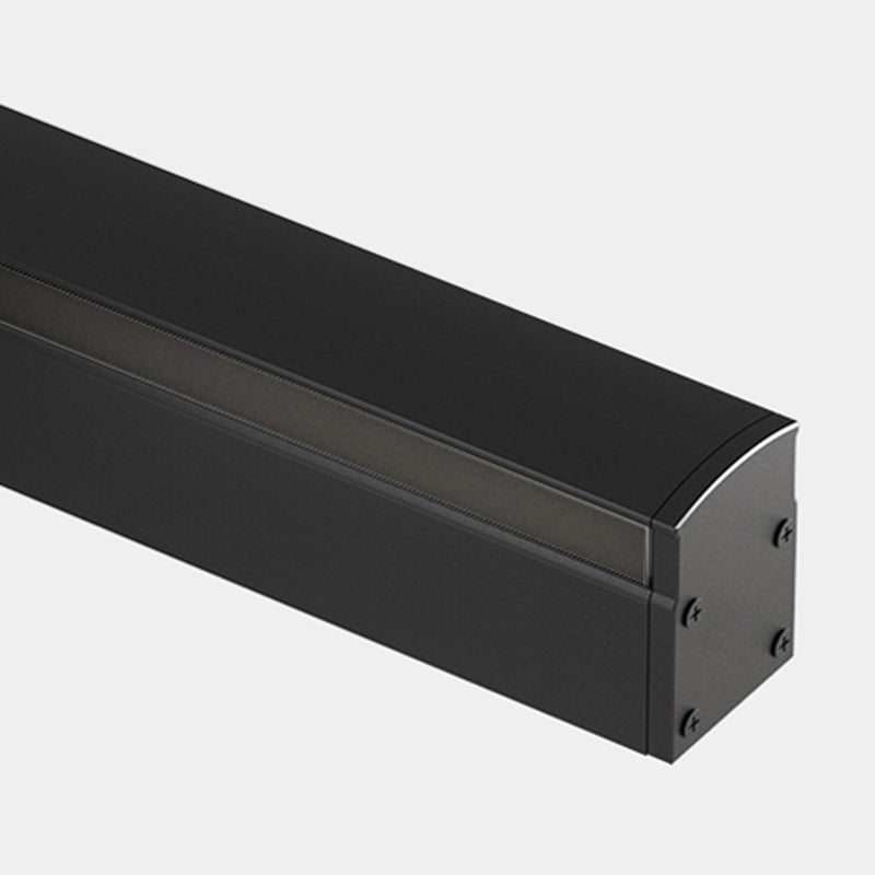 Metal Linear Shade Wall Sconce Modern Style 1- Light Wall Mounted Light in Black