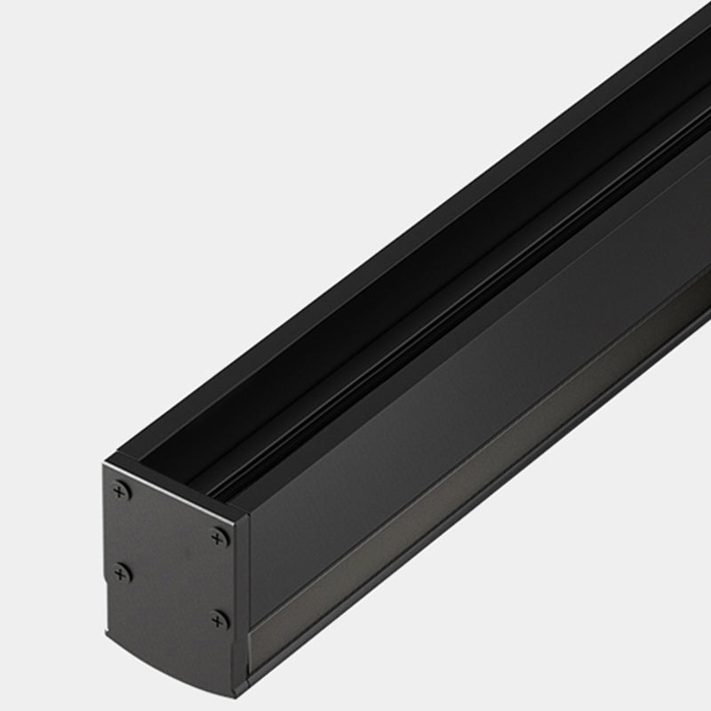 Metal Linear Shade Wall Sconce Modern Style 1- Light Wall Mounted Light in Black