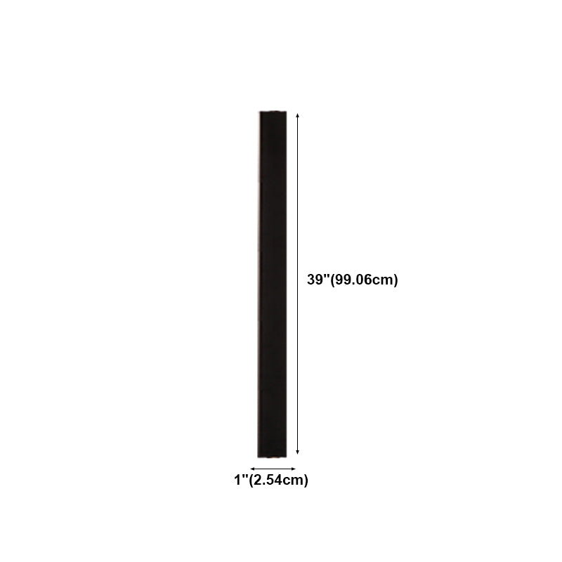 Metal Linear Shade Wall Sconce Modern Style 1- Light Wall Mounted Light in Black