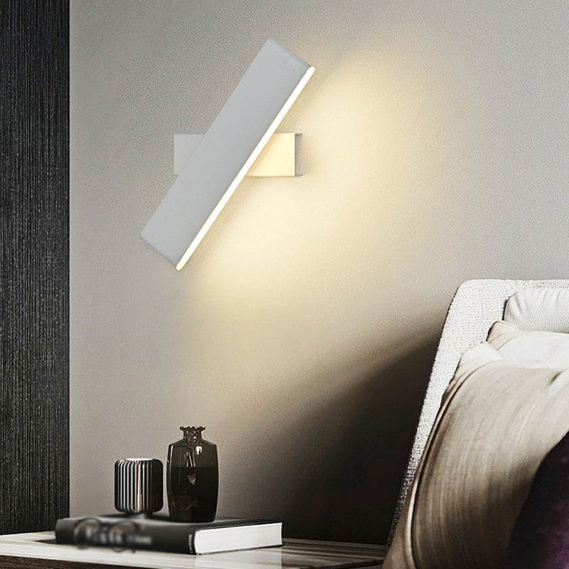 Modern Wall Mount Light 1-Light LED Rotatable Wall Light with Acrylic Shade for Bedside