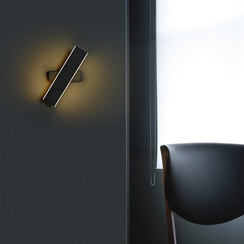 Modern Wall Mount Light 1-Light LED Rotatable Wall Light with Acrylic Shade for Bedside