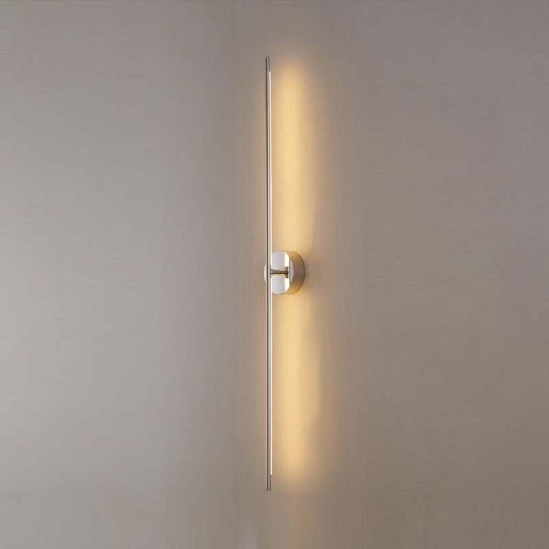 Linear Shape Metal Wall Light Fixture Modern Style 1 Light Wall Mounted Light Fixture