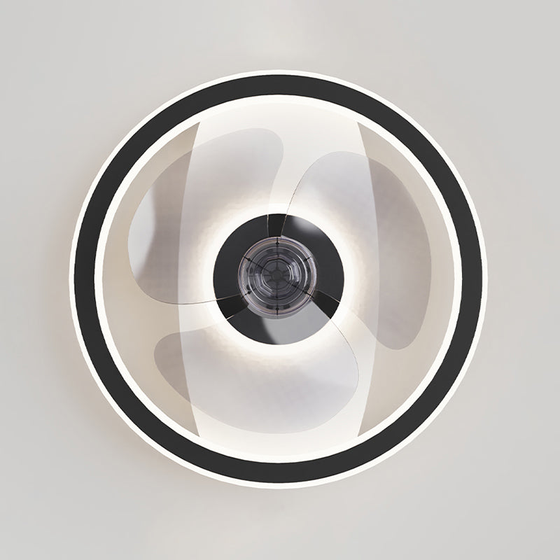 Modern Style Ceiling Fan Lighting Metal 2-Light Ceiling Fan Light for Bedroom